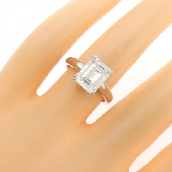 Nhẫn kim cương PT900 2.627CT E VVS2 cắt hình ngọc lục bảo - Hàng hiệu Authentic 874862