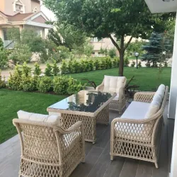 Bộ bàn ghế nhựa giả mây 758733