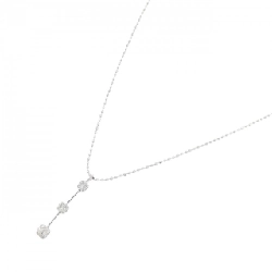 K18WG Dây chuyền kim cương ba viên 0.30CT - Hàng hiệu Chính hãng 863296