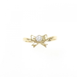 Nhẫn kim cương K18YG hình ruy băng 0.09CT 670340