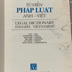TỪ ĐIỂN PHÁP LUẬT ANH - VIỆT LEGAL DICTIONARY ENGLISH - VIETNAMESE 545911