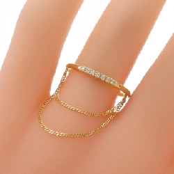 Nhẫn chuỗi đèn chùm AHKER 0.04CT - Hàng hiệu Chính hãng 837953