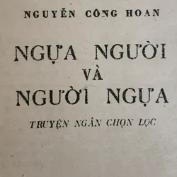 Truyện ngắn của Nguyễn Công Hoan - "Ngựa người và người ngựa" 708028