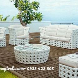Bàn ghế sofa giả mây 469707