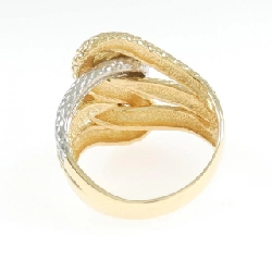 Nhẫn kim cương rắn K18YG/PT900 0.02CT 665410