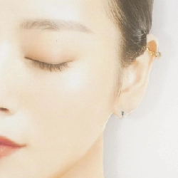 K18YG Bông tai kim cương một bên - Hàng hiệu Authentic 872342