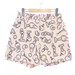 HERMES Kính vạn hoa hiệu ứng tinh tế Crude Cell Cartouche 4H0462DD Quần short - Hàng hiệu Chính hãng