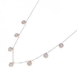 K18PG Dây chuyền kim cương 1.40CT - Hàng hiệu Chính hãng 861154