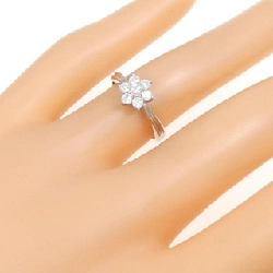 Nhẫn kim cương hoa PT900 0.33CT 671184