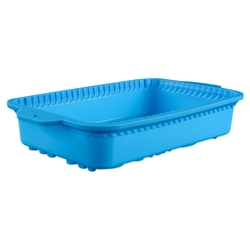 Khuôn silicon làm đế bánh, rau câu hình chữ nhật hoa văn kiểu - Loại 34 cm - Mã số 1181 338470