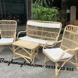 Bàn ghế mây tre đan 712100