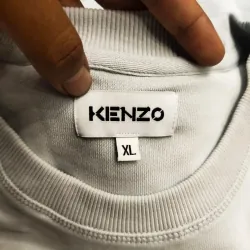 Áo sweater Kenzo Paris nam thêu đầu hổ size XL màu xanh da trời 760787