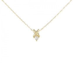 K18YG Dây chuyền kim cương 0.09CT - Hàng hiệu Chính hãng