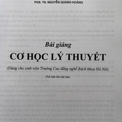 BÀI GIẢNG CƠ HỌC LÝ THUYẾT 509135