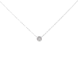 Dây chuyền kim cương Solitaire PT900/PT850 0.08CT - Hàng hiệu Chính hãng