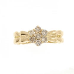 Nhẫn kim cương hoa K18YG 0.30CT 669130