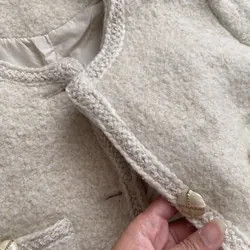 Áo dạ trắng ngà 702964