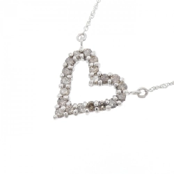 K18WG Dây chuyền kim cương hình trái tim 0.50CT - Hàng hiệu chính hãng 858670