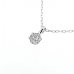 K18WG Solitaire Dây chuyền kim cương 0.10CT - Hàng hiệu Chính hãng 862189