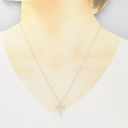 K18WG Dây chuyền kim cương chéo 0.21CT - Hàng hiệu Chính hãng 864582