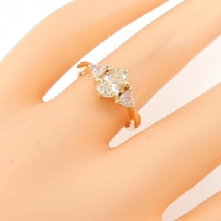 Nhẫn kim cương K18YG 1.015CT 673541