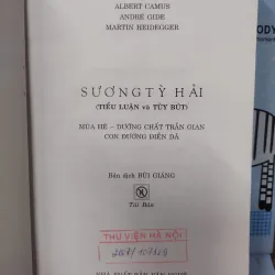 Sách: Sương Tỳ Hải - Tác giả: Bùi Giáng (A3) 598467