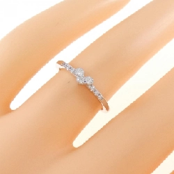 Nhẫn kim cương hình trái tim K18WG 0.07CT 670971