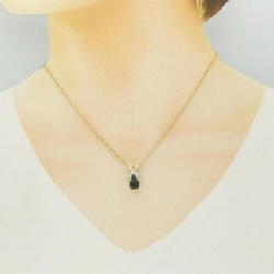 K18YG Đá màu Dây chuyền - Hàng hiệu Chính hãng 861088