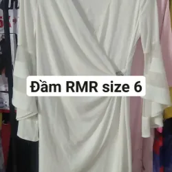 Đầm thun trắng RMR size 6 961300