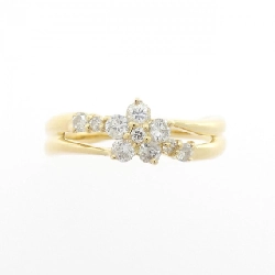 Nhẫn kim cương hoa K18YG 0.34CT - Hàng hiệu chính hãng 853401