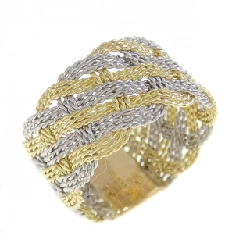 Nhẫn K18YG/PT900 - Hàng hiệu Authentic