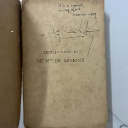 Lettres Choisies – Mme De Sévigné 1023498