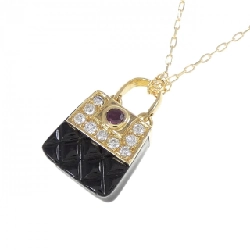 K18YG Đá màu Dây chuyền - Hàng hiệu Chính hãng 858589