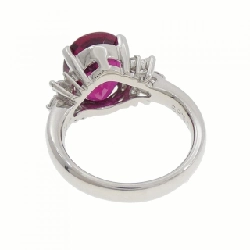 Nhẫn Tourmaline Rubelite PT900 4.67CT - Hàng hiệu Chính hãng 852488