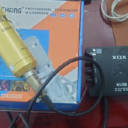 Bộ soundcard ks108 kèm mic bm900 