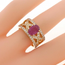Nhẫn ruby K18YG 1.35CT - Hàng hiệu chính hãng 849577