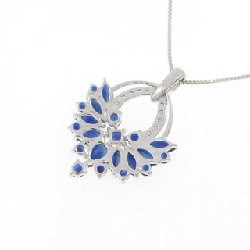 K18WG Sapphire Necklace 1.20CT - Hàng hiệu Authentic 860513