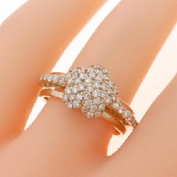 Nhẫn kim cương pavé hoa K18PG 0.54CT 668297