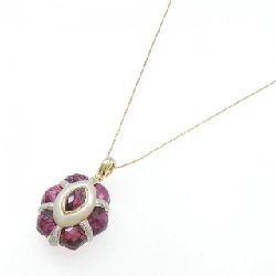 K18YG/K18WG Mặt dây chuyền đá màu - Hàng hiệu Authentic 859860