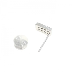 K18WG Bông tai kim cương 0.10CT một bên - Hàng hiệu Authentic 871041