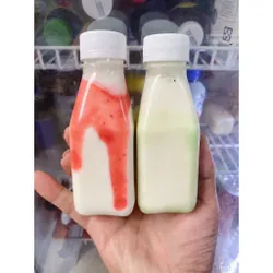 100 Chai Nhựa Vuông Vát 150ml Kèm Nắp Đen Trắng - Hàng Dầy Chất Lượng Cao 592818
