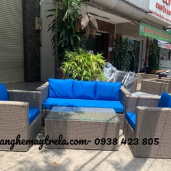 Sofa vuông nhựa giả mây 526349