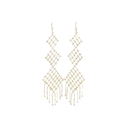 Bông tai K18YG Samantha Tiara