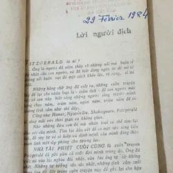 Sách trước 1975. Văn học Mỹ NHÀ TÀI PHIỆT CUỐI CÙNG -  Scott Fitzgerald 702536