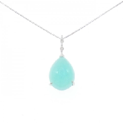 K18WG Đá ngọc bích Dây chuyền - Hàng hiệu Authentic