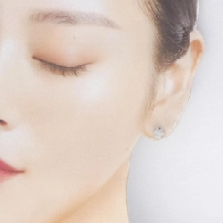 K18WG Bông tai hoa kim cương 0.50CT - Hàng hiệu Chính hãng 863588