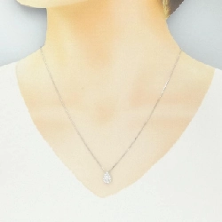 K18WG Pave Diamond Necklace 0.3CT - Hàng hiệu Chính hãng 857217