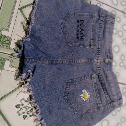 Quần short  jean màu xanh đậm 47019