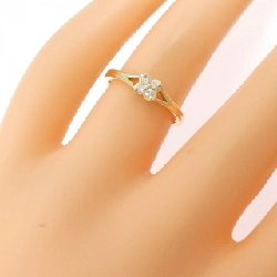Nhẫn kim cương hoa K18YG 0.07CT - Hàng hiệu chính hãng 850918