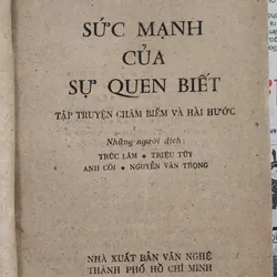 Tập truyện châm biếm và hài hước: SỨC MẠNH CỦA SỰ QUEN BIẾT 704998